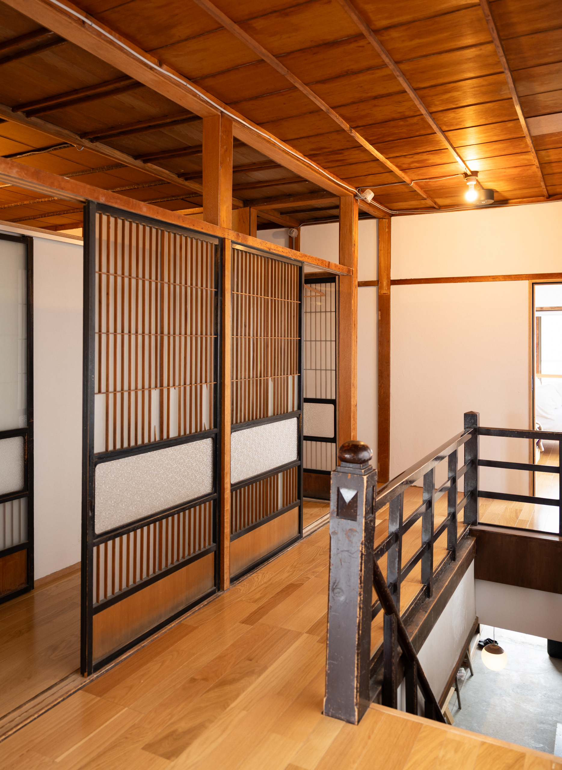 あんず旅館2階吹き抜け
